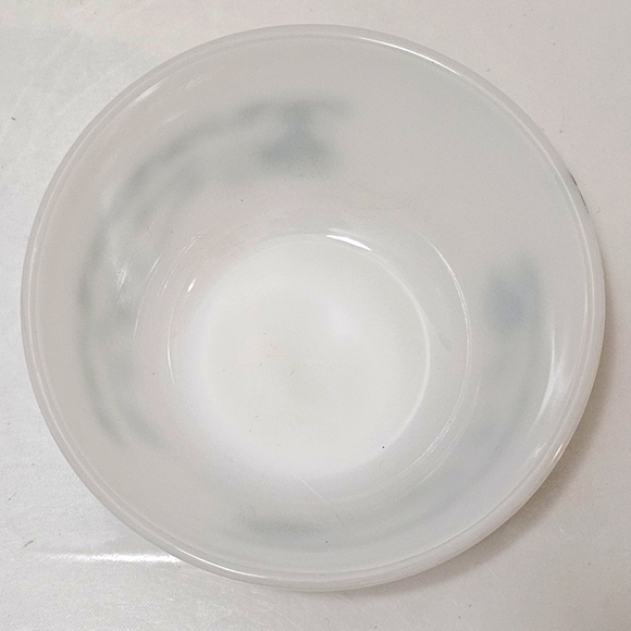 Vintage Federal Milk Glass Scandinavian Turquoise American Homestead Mixing Bowl - Picture 6 of 10